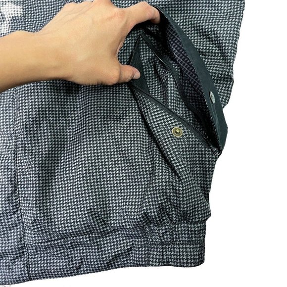 FootJoy DryJoys Vintage Full Zip Lined Weather Golf Jacket Houndstooth Men's XL - Picture 5 of 12
